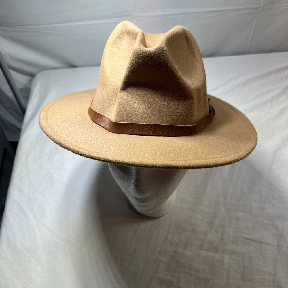 Mark And Mel Camel Color Large Brim Sun Hat